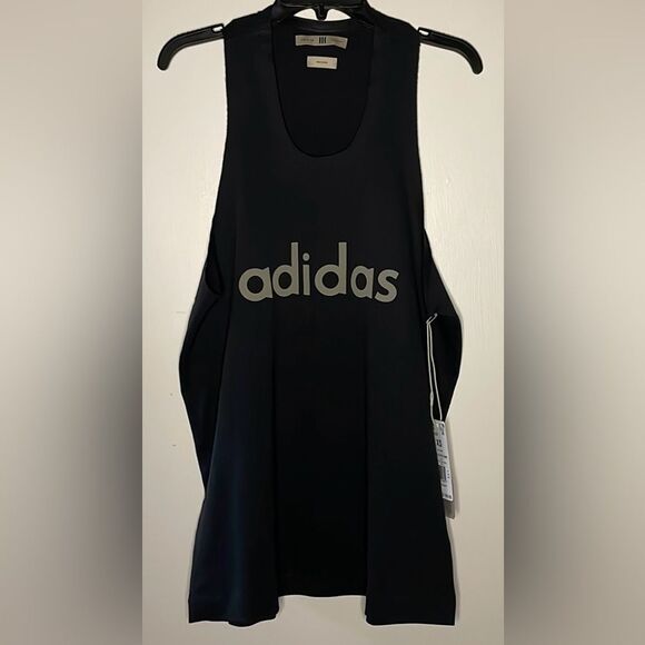 Fear of God Athletics x Adidas- NWT Men’s Mesh  Oversized Logo Tank- Size XS - Picture 2 of 12